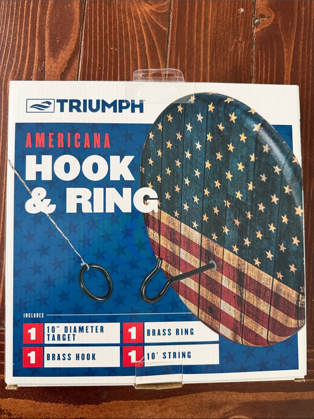 Triumph Americana Hook & Ring Game - Blue, Red, White
